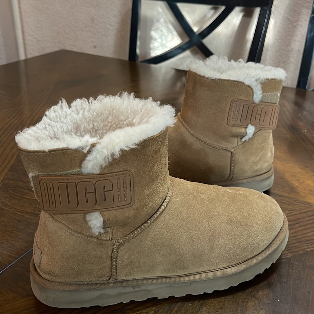 Ugg Mini Bailey Logo Strap Boots - image 6